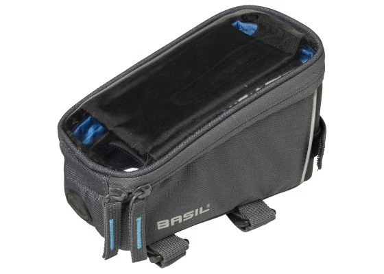 Basil Runkolaukku - Frame Bag 1L Graphite 2 Basil Runkolaukku - Frame Bag 1L Graphite - Image 2