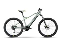 R Raymon HardRay E 5.0 - Sähkömaastopyörä - Harmaa/Pistaasi -Polkun Kauppa ray hardraye50 27 pistaccio black lime glanz front