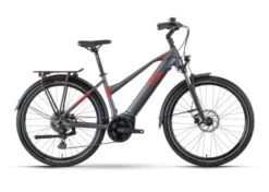 R Raymon TourRay E 6.0 Unisex - Sähköretkipyörä - Musta -Polkun Kauppa ray tourraye60 27 lady anthrazit red black front