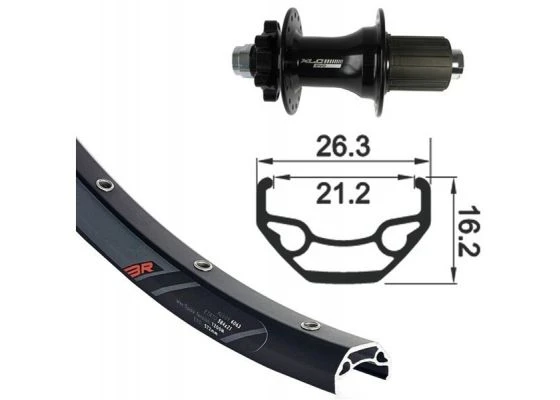 Rodi Takakiekko 29" 26-622, MTB 32R, 6-pultti 1 Rodi Takakiekko 29" 26-622, MTB 32R, 6-pultti