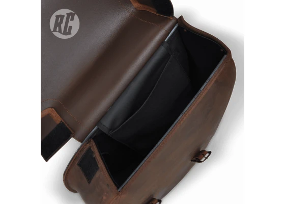 Ruff Cycles Sivulaukku Ruskea Aitoa Nahkaa Vasen 2 Ruff Cycles Sivulaukku Ruskea Aitoa Nahkaa Vasen - Image 2