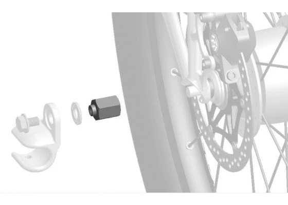 THULE Shimano - Lastenkuljetusperäkärryn Adapteri Jalkajarrulliseen Napaan 1 THULE Shimano - Lastenkuljetusperäkärryn Adapteri Jalkajarrulliseen Napaan